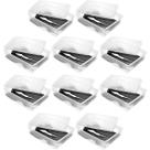 10 Caixas Organizadoras com Tampas Empilháveis para Botas Cano Longo 49x36cm Ordene
