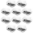 10 Caixas Organizadoras com Tampas Empilháveis para Botas Cano Longo 49x36cm Ordene