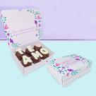 10 Caixas para 6 Doces Personalizada Amor Maior