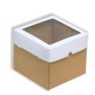 10 Caixas Para Bolo Smash Cake Bolo Caseiro 20x20x15cm Com Visor