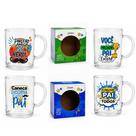 10 Caneca Dia Dos Pais Vidro Caixa Presente Revenda Premium 10 Caneca Dia Dos Pais Vidro Caixa Presente Revenda Premium