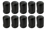 10 Capa De Porca Cromada Belga Preta 19mm Sprinter Fiorino S10