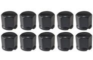 10 Capa De Porca Sextavada Black Preta 19mm 22mm 24mm Baixa