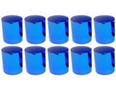 10 Capa Porca Boliviana Azul Cromada Metalizada 18mm 19mm