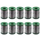 10 Carretel Estanho P/ Solda 40x60 Com Fluxo 1mm 250g Cobix