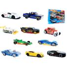 10 Carrinhos De Ferro Hot Cars Miniaturas Esportivo Coleção