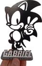 10 Centros De Mesa Sonic Shadow Sonic Negro 14cm