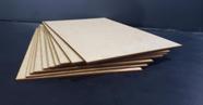10 Chapa Placa Mdf Crú 3mm 30x20 Artesanato Quadro Retangulo