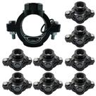 10 Colar de Tomada 75mm com Saída Rosca Fêmea 1/2" ou 3/4" Ideal p/ Derivações
