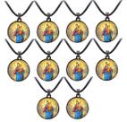 10 Colar Nossa Senhora Auxiliadora Escapulario Lembrancinha