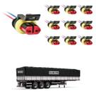 10 Conector Chicote Lanterna LED Lateral Randon 2 vias