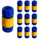 10 Conector de Engate Rápido Rosca Externa 3/4” para Mangueira 1/2" - Prático, Resistente e Durável p/ Jardim Irrigação