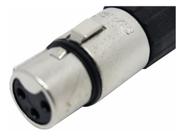 10 Conector Xlr Fêmea Sa2x 3 Furos Resistente Tipo Neutrik