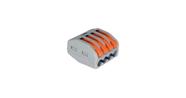 10 Conectores Borne Emenda para 4 Fios - Modelo Pct214