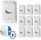 10 Conjunto Tomada 20A Tramontina Simples 250v 2P+T Aria Branca parafuso oculto 10 Conjunto Tomada 20A Tramontina Simples 250v 2P+T Aria Branca parafuso oculto