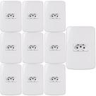 10 conjunto tomada 2p t 10a-250v branca b3 margirus