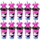 10 Copos Minnie Estampado Festa Infantil p/ Sacola Surpresa