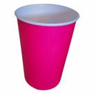 10 Copos Papel Descartável 240ml Café Festa Suco - Rosa