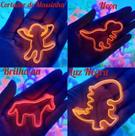 10 Cortadores de Massinha Forminha Neon Dinossauro Safari Festa Lembrancinha Infantil Aniversario Prenda