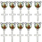 10 Crucifixos + 10 Entremeios São Judas Niquel Resinado 10 Crucifixos + 10 Entremeios São Judas Niquel Resinado