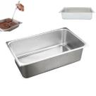 10 Cubas Gastronômica 53x32,5cm Aço Inox Gn 1/1x100 Atacado