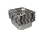 10 Cubas Gastronômica Buffet GN 1/1 65mm Aço Inox Sem Alça