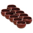 10 Cumbuca 500ml Pequena Restaurante Barro Marrom Feijoada Sopa Caldinhos