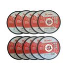 10 Discos Corte Inox Fino 115X1,0X22,3MM - MTX