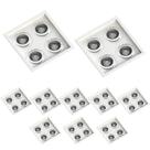 10 Embutido Recuado P/ 4 Lâmpadas PAR30 Branco Save Energy