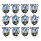 10 Entremeio Santa Joana D Arc Oval para Montagem de Terços
