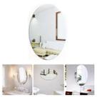 10 Espelhos Adesivo Decorativo Oval Banheiro Quartos 20x30cm