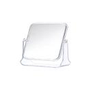 10 Espelhos de Mesa Quadrado Dupla Face Moldura Transparente