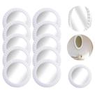 10 Espelhos Decoração Redondo Com Moldura Plástico 26,5cm
