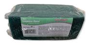 10 Esponja Fibra Verde Limpeza Geral British 100x230