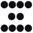 10 Espumas 6cm x 1,5cm Preta Fechada Para Headset Jabra e semelhante CDX003