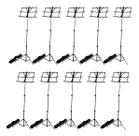 10 Estante partitura dobravel preta pedestal de ferro e capa 10 Estante partitura dobravel preta pedestal de ferro e capa
