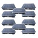 10 Estojo Organizador De Plastico Retangular 8 Div. Mini Double Case 10 Estojo Organizador De Plastico Retangular 8 Div. Mini Double Case