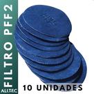 10 Filtros Pff2 Mascara Respirador Alltec Destra P1 e P2