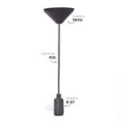 10 Fios Pendentes Cabo Pp 1mt Lustre Soquete E27 110/220v