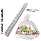 10 folhas para cestas, presentes, 70x90 e 90x100cm, celofane transparente 10 folhas para cestas, presentes, 70x90 e 90x100cm, celofane transparente