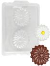 10 Forma Simples Margarida Molde P/ Chocolate Flor Florzinha