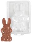 10 Forma Simples Pascoa Coelho Frente Molde P/chocolate Fofo