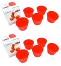 10 formas de silicone para muffin cupcake airfryer multicooker original philips walita lavável
