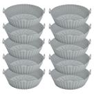 10 Formas Protetor Silicone Fritadeira Redonda Cor Sortida