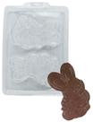 10 Formas Simples P/ Chocolate Placa Coelha Pascoa Coelho