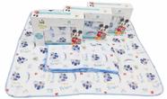 10 Fraldas De Pano Mickey Disney Com Acabamento Em Croche