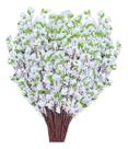 10 galhos flores de cerejeiras brancas 123cm