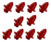 10 Grampos Presilhas Vermelho Moldura Paralama Hilux 10 Grampos Presilhas Vermelho Moldura Paralama Hilux