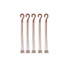 10 hastes alças marrom pendurador para vasos cuias plantas 45cm 10 hastes alças marrom pendurador para vasos cuias plantas 45cm