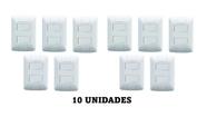 10 Interruptores 2 Teclas Simples 6A Tramontina Aria